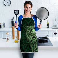 New Zealand Skull Darts Apron Aotearoa Maori Chest Tattoo Stylized Green - Polynesian Pride