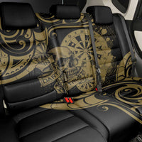 New Zealand Darts Back Car Seat Cover Skull In Dart We Trust Maori Pattern - Polynesian Pride