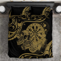 New Zealand Darts Bedding Set Skull In Dart We Trust Maori Pattern - Polynesian Pride