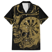New Zealand Darts Family Matching Summer Maxi Dress and Hawaiian Shirt Skull In Dart We Trust Maori Pattern - Polynesian Pride