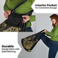 New Zealand Darts Grocery Bag Skull In Dart We Trust Maori Pattern - Polynesian Pride