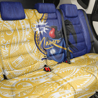 Nauru Angam Day Back Car Seat Cover Naoero Frigatebird With Flag Proud
