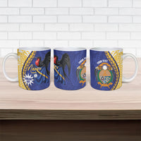 Personalised Nauru Angam Day Ceramic Mug Naoero Frigatebird With Flag Proud