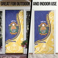 Personalised Nauru Angam Day Door Cover Naoero Frigatebird With Flag Proud