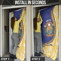 Personalised Nauru Angam Day Door Cover Naoero Frigatebird With Flag Proud