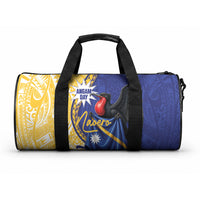 Nauru Angam Day Duffle Bag Naoero Frigatebird With Flag Proud