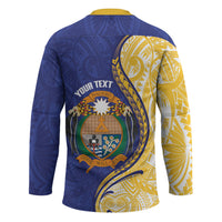 Personalised Nauru Angam Day Hockey Jersey Naoero Frigatebird With Flag Proud