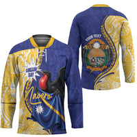Personalised Nauru Angam Day Hockey Jersey Naoero Frigatebird With Flag Proud