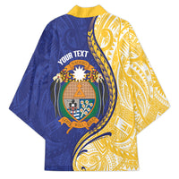 Personalised Nauru Angam Day Kimono Naoero Frigatebird With Flag Proud