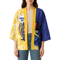 Personalised Nauru Angam Day Kimono Naoero Frigatebird With Flag Proud