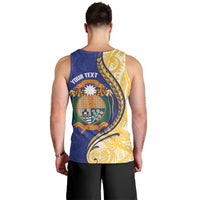 Personalised Nauru Angam Day Men Tank Top Naoero Frigatebird With Flag Proud