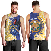 Personalised Nauru Angam Day Men Tank Top Naoero Frigatebird With Flag Proud