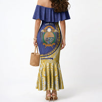 Personalised Nauru Angam Day Mermaid Dress Naoero Frigatebird With Flag Proud
