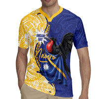 Personalised Nauru Angam Day Rugby Jersey Naoero Frigatebird With Flag Proud