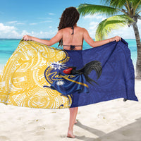 Nauru Angam Day Sarong Naoero Frigatebird With Flag Proud