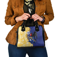 Nauru Angam Day Shoulder Handbag Naoero Frigatebird With Flag Proud