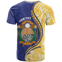 Personalised Nauru Angam Day T Shirt Naoero Frigatebird With Flag Proud