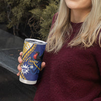 Personalised Nauru Angam Day Tumbler Cup Naoero Frigatebird With Flag Proud
