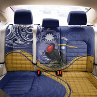 Magnificent Frigatebird Nauru Back Car Seat Cover Pandanus Weaving Polynesian Pattern