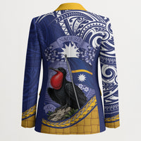 Magnificent Frigatebird Nauru Blazer Pandanus Weaving Polynesian Pattern