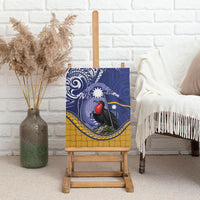 Magnificent Frigatebird Nauru Canvas Wall Art Pandanus Weaving Polynesian Pattern