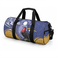 Magnificent Frigatebird Nauru Duffle Bag Pandanus Weaving Polynesian Pattern