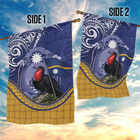 Magnificent Frigatebird Nauru Garden Flag Pandanus Weaving Polynesian Pattern