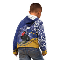 Magnificent Frigatebird Nauru Kid Hoodie Pandanus Weaving Polynesian Pattern