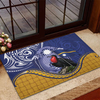 Magnificent Frigatebird Nauru Rubber Doormat Pandanus Weaving Polynesian Pattern
