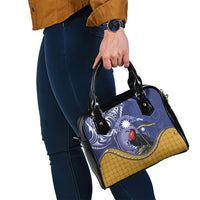 Magnificent Frigatebird Nauru Shoulder Handbag Pandanus Weaving Polynesian Pattern