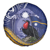 Magnificent Frigatebird Nauru Spare Tire Cover Pandanus Weaving Polynesian Pattern