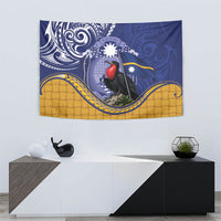 Magnificent Frigatebird Nauru Tapestry Pandanus Weaving Polynesian Pattern