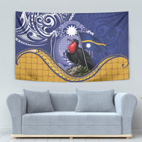 Magnificent Frigatebird Nauru Tapestry Pandanus Weaving Polynesian Pattern
