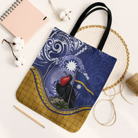 Magnificent Frigatebird Nauru Tote Bag Pandanus Weaving Polynesian Pattern