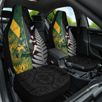 New Zealand and South Africa Rugby Car Seat Cover Ultimate Rivalry All Black Springboks