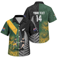 New Zealand and South Africa Rugby Custom Family Matching Mermaid Dress and Hawaiian Shirt Ultimate Rivalry All Black Springboks