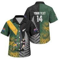 New Zealand and South Africa Rugby Custom Family Matching Puletasi and Hawaiian Shirt Ultimate Rivalry All Black Springboks