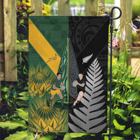 New Zealand and South Africa Rugby Garden Flag Ultimate Rivalry All Black Springboks