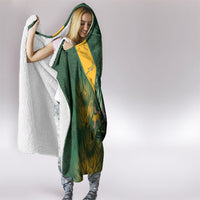 New Zealand and South Africa Rugby Hooded Blanket Ultimate Rivalry All Black Springboks