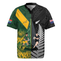 New Zealand and South Africa Rugby Custom Rugby Jersey Ultimate Rivalry All Black Springboks