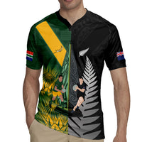 New Zealand and South Africa Rugby Custom Rugby Jersey Ultimate Rivalry All Black Springboks