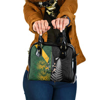 New Zealand and South Africa Rugby Shoulder Handbag Ultimate Rivalry All Black Springboks