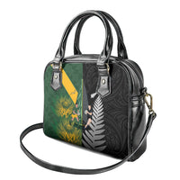 New Zealand and South Africa Rugby Shoulder Handbag Ultimate Rivalry All Black Springboks