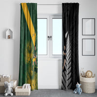 New Zealand and South Africa Rugby Window Curtain Ultimate Rivalry All Black Springboks
