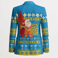 Tuvalu Christmas Blazer Cute Santa Manuia te Kilisimasi - Polynesian Pride