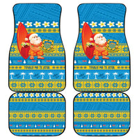 Tuvalu Christmas Car Mats Cute Santa Manuia te Kilisimasi - Polynesian Pride