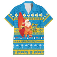 Tuvalu Christmas Family Matching Puletasi and Hawaiian Shirt Cute Santa Manuia te Kilisimasi - Polynesian Pride