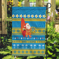 Tuvalu Christmas Garden Flag Cute Santa Manuia te Kilisimasi - Polynesian Pride