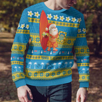 Tuvalu Christmas Ugly Christmas Sweater Cute Santa Manuia te Kilisimasi - Polynesian Pride