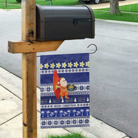 Nauru Christmas Garden Flag Cute Santa Coat Of Arms Merry Xmas - Polynesian Pride